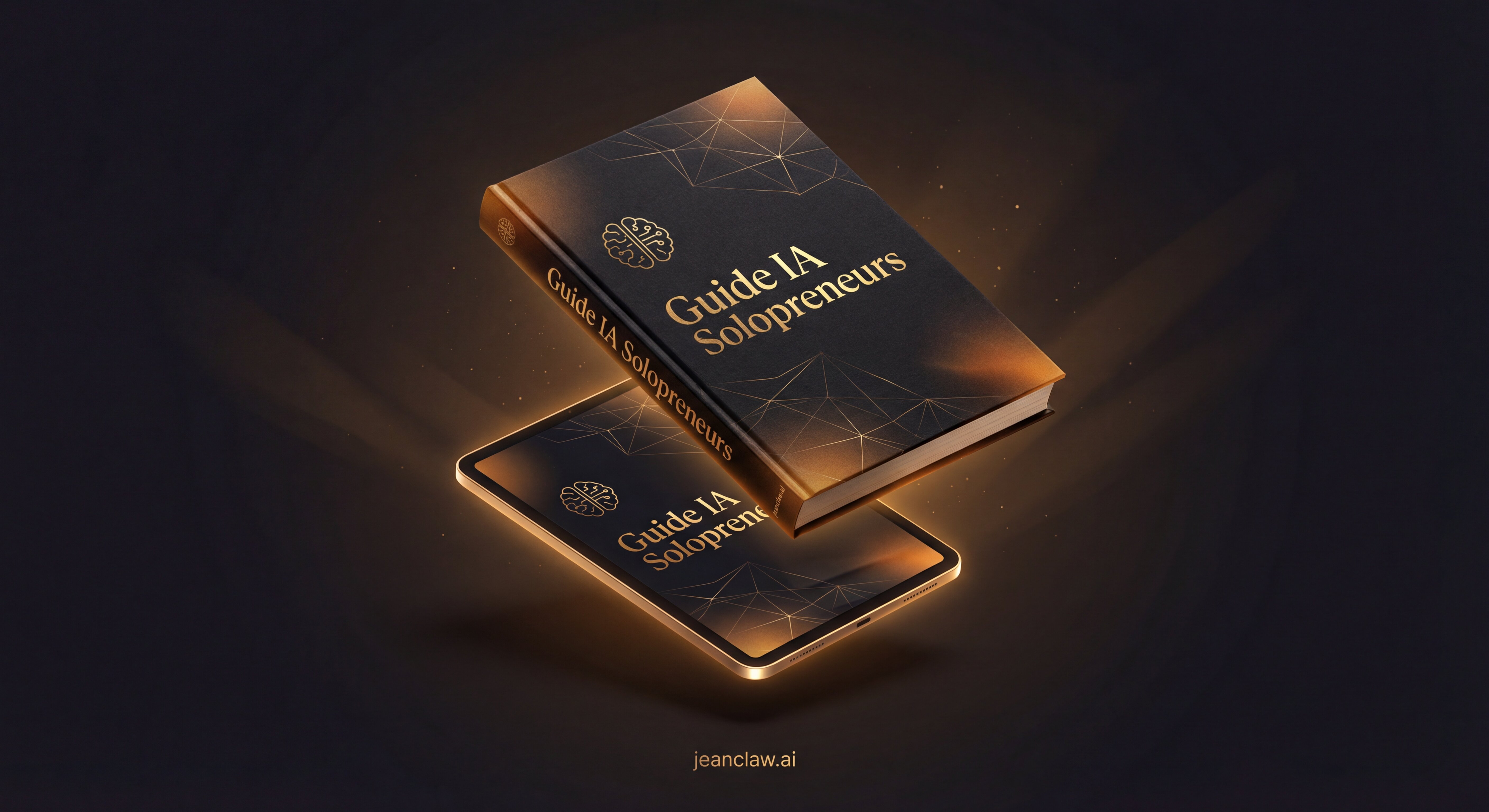 Guide IA pour Solopreneurs — mockup 3D
